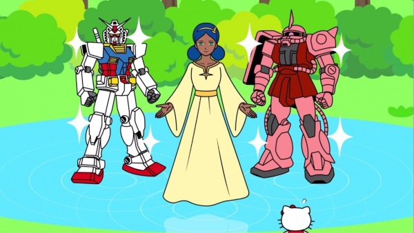 Chogokin Gundam★Hello Kitty anime poster