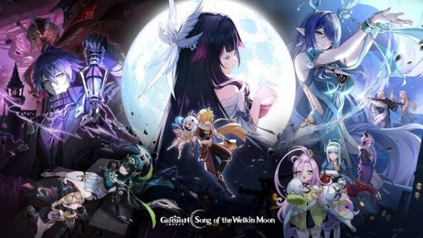 Genshin Impact: Song of the Welkin Moon Teaser - Moonlit Ballad of the Night anime poster