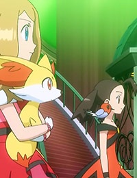 Pokemon XY: New Year's Eve 2014 Super Mega Special anime poster