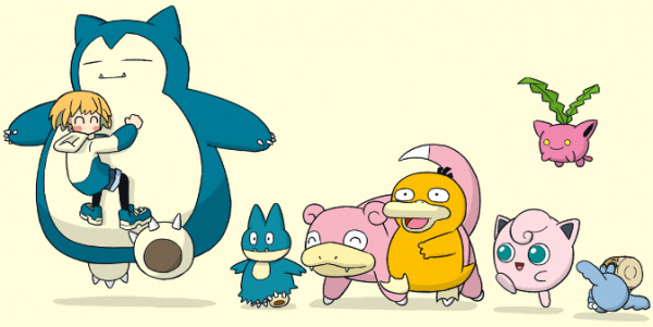 Snorlax Sleeping! anime poster