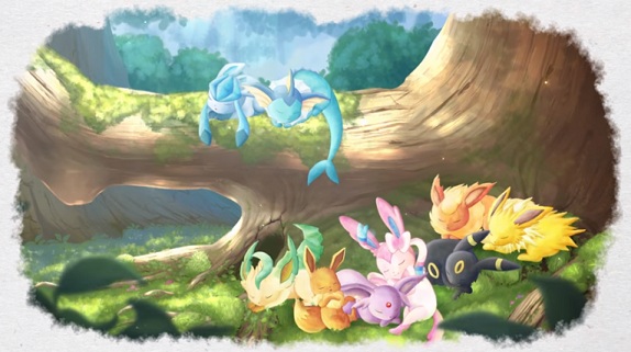Eevee and Colorful Friends anime poster