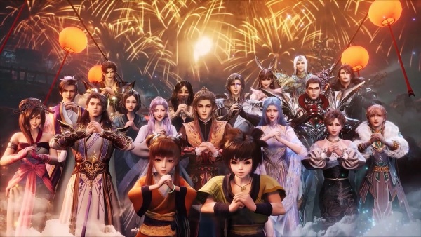 Guonian Zhe Lianmeng: Xinchun Saima anime poster