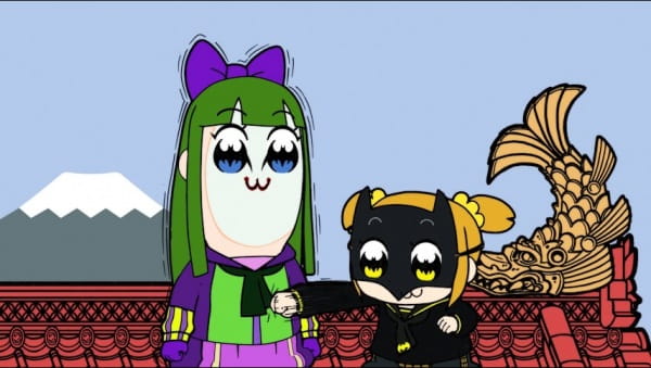 Ninja Batman X Poputepipikku Kindan No Collab CM anime poster