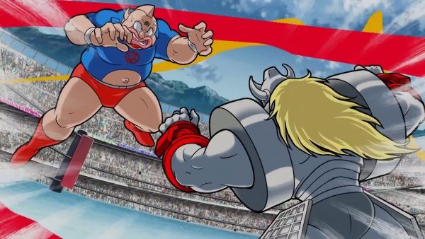 Kinnikuman X Cup Noodles: Powered Up Pro Edition anime poster